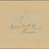 Letter to Benjamin Franklin, Philadelphia