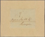 Letter to Benjamin Franklin, Philadelphia