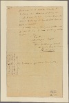 Letter to Gov. [George] Clinton