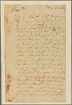 Letter to Col. Patridge [Samuel Partridge], Hatfield [Mass.]