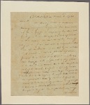 Letter to Col. [Henry] Jackson