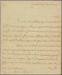Letter to Gen. [John] Sullivan