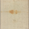 Letter to Lieut. Col. [Benjamin] Walker, Newburgh