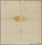Letter to Lieut. Col. [Benjamin] Walker, Newburgh