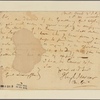 Letter to Gen. [William] Livingston
