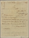 Letter to Col. [James] Clinton
