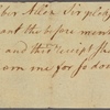 Letter to Major Heber Allen