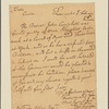 Letter to William Allen, Chief Justice of Pennsylvania