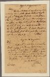 Document [A] ; Letter to Col. [John] Baker [B]