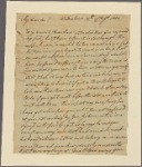 Letter to [Callender] Irvine