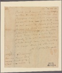 Letter to John Fisher, Fishkill Landing [N. Y.]