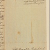 Letter to the Consul of the United States at Port L'Orient, France