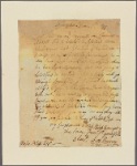 Letter to Moses Bliss, Esq., Springfield