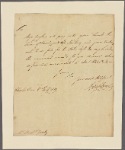 Letter to Michael Gratz, Philadelphia