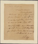 Letter to John Vaughan, Philadelphia