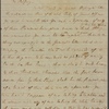 Letter to [William] Palfrey