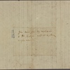 Letter to [William] Palfrey