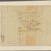 Letter to William Barret and Jonathan Mifflin, Philadelphia