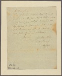Letter to Col. [Elias] Dayton, Chatham [N. J.]
