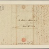 Letter to William Whitlock, New York