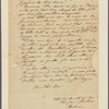 Letter to Maj. [Benjamin] Walker, Head Quarters