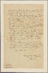 Letter to Maj. [Benjamin] Walker, Head Quarters