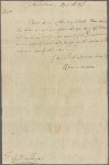 Letter to Gen. [Philip] Schuyler, Lake George