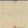 Letter to Gen. [Philip] Schuyler, Lake George