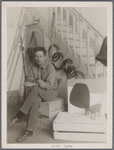 Alexander Calder in his Paris studio