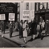 Picketers outside Empire City Savings Bank, 231 West 125th Street, Harlem