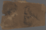 Profiles of Socrates and a youth facing each other