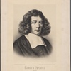 Baruch Spinoza 1632-1677. After an engraving by E. Fessard from an anonymous painting.