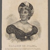 Madame de Stael, daughter of the celebrated French financier, M. Necker, was born at Paris MDCCLXVI and died MDCCCXVII. She was one of the most distinguished female writers that has lived.