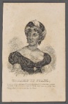 Madame de Stael, daughter of the celebrated French financier, M. Necker, was born at Paris MDCCLXVI and died MDCCCXVII. She was one of the most distinguished female writers that has lived.