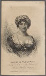Baroness de Stael Holstein. Frontispiece to the seventh volume of The new Monthly magazine
