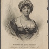 Baroness de Stael Holstein. Frontispiece to the seventh volume of The new Monthly magazine