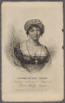 Baroness de Stael Holstein. Frontispiece to the seventh volume of The new Monthly magazine