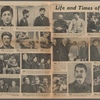 Life and times of Stalin. [Spread with 17 photographs.]