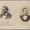 Leland Stanford. Sample of portrait in "stipple wood engraving"...