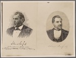 Leland Stanford. Sample of portrait in "stipple wood engraving"...