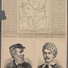 The discovery of Dr. Livingstone--map of equatorial Africa, showing the route explored.  Dr. Livingstone, the great explorer.  Mr. Stanley, chief of the "Herald" expedition of search
