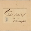 Letter to Richard Peters, Philadelphia