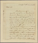 Letter to [Horatio] Gates