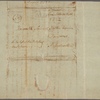 Letter to Samuel Holton, Danverse, Mass.