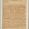 Letter to Robert Hunter Morris [Philadelphia]