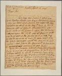 Letter to Robert Hunter Morris [Philadelphia]