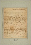 Letter to George Mason, Gunston Hall [Va.]