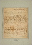 Letter to George Mason, Gunston Hall [Va.]