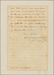 Letter to Gen. [William] Woodford