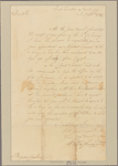 Letter to Gen. [Edward] Hand